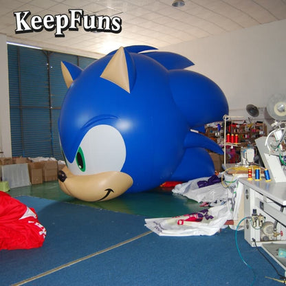 KeepFuns Waterproof Sonic PVC Inflatable Branding Model - Customizable Size & Logo for Event Promotion & Mall Decor