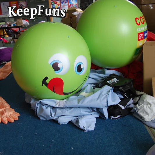KeepFuns PVC inflatable balloons, with customizable size and Logo, are made of waterproof and durable materials, suitable for shopping mall decorations, party decorations, theme activities, and advertising promotions.