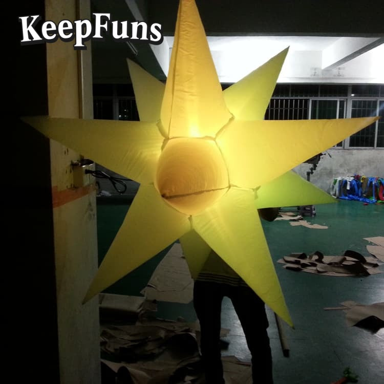 KeepFuns Special-Shaped Inflatable Tube Light: Quick inflation, customizable size/color/print, lightweight, for night discos, clubs, festivals, parties