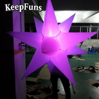 KeepFuns Special-Shaped Inflatable Tube Light: Quick inflation, customizable size/color/print, lightweight, for night discos, clubs, festivals, parties