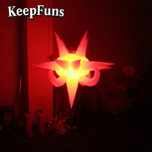 KeepFuns Special-Shaped Inflatable Tube Light: Quick inflation, customizable size/color/print, lightweight, for night discos, clubs, festivals, parties
