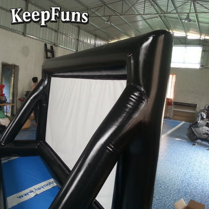KeepFuns Inflatable Movie Screen/Projection Screen, customizable in size, suitable for both outdoor and indoor use, and applicable to home use, parties, advertising, etc.