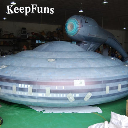 KeepFuns Premium PVC Spacecraft Replica - Waterproof & Sturdy, Custom Logo Option for Marketing/Exhibitions