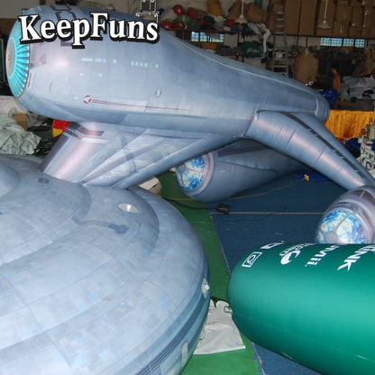 KeepFuns Premium PVC Spacecraft Replica - Waterproof & Sturdy, Custom Logo Option for Marketing/Exhibitions