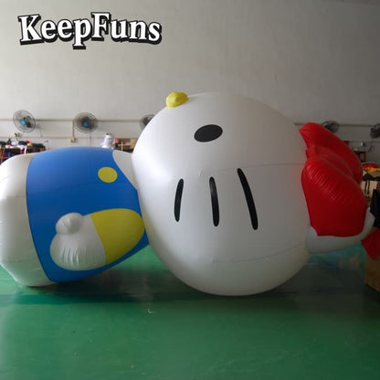 KeepFuns Hello Kitty Shaped PVC Inflatable Advertising Model - Waterproof, Custom Size & Logo Print for Brand Promotion/Events/Mall Decor