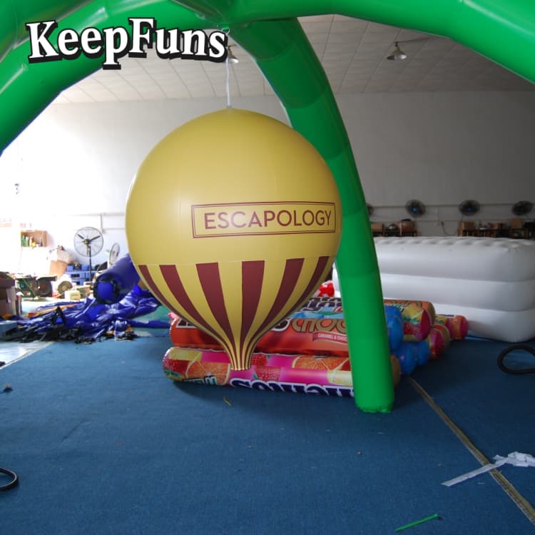 KeepFuns Heavy-Duty Waterproof PVC Droplet Ball - Inflatable Decor with Custom Logo for Festivals, Brand Promotions & Commercial Activities