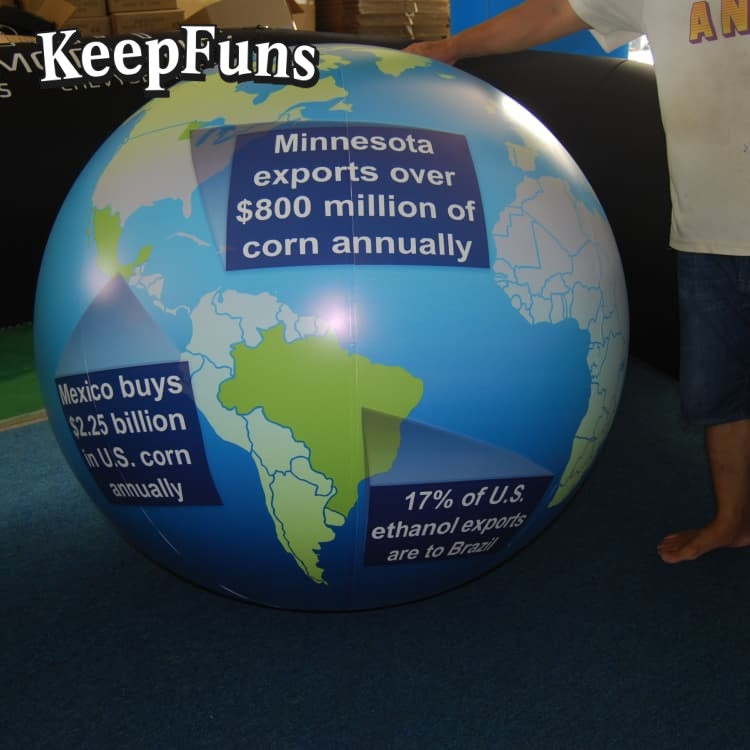 KeepFuns PVC inflatable balloons, with customizable sizes and logos, are made of waterproof and durable materials, suitable for mall decorations, party decorations, theme events, and advertising promotions.