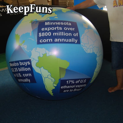 KeepFuns PVC inflatable balloons, with customizable sizes and logos, are made of waterproof and durable materials, suitable for mall decorations, party decorations, theme events, and advertising promotions.