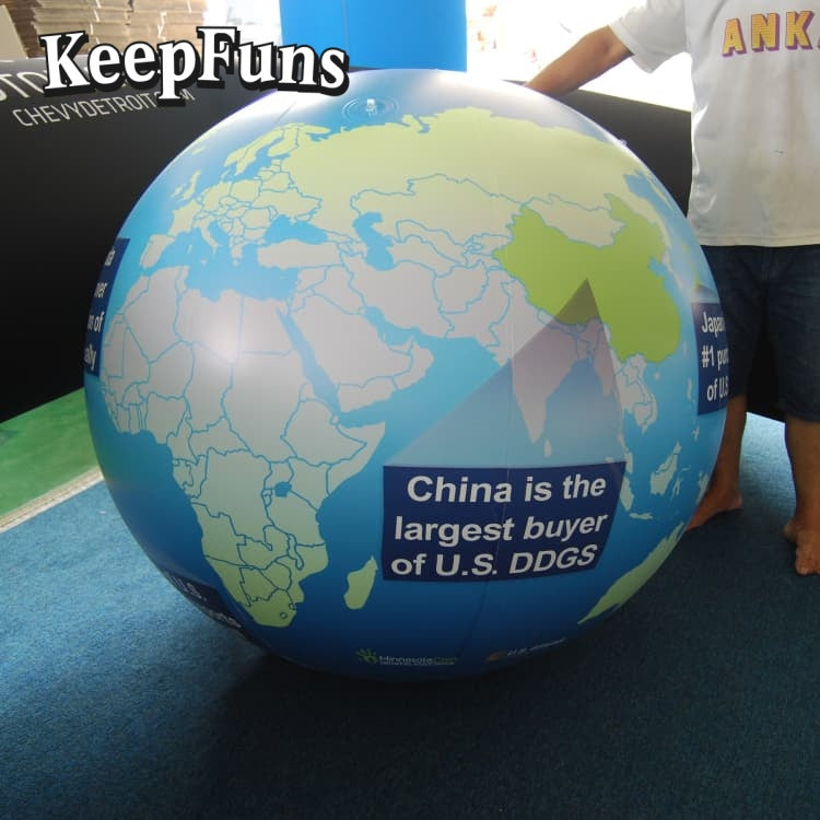 KeepFuns PVC inflatable balloons, with customizable sizes and logos, are made of waterproof and durable materials, suitable for mall decorations, party decorations, theme events, and advertising promotions.