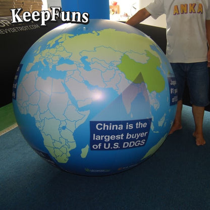 KeepFuns PVC inflatable balloons, with customizable sizes and logos, are made of waterproof and durable materials, suitable for mall decorations, party decorations, theme events, and advertising promotions.