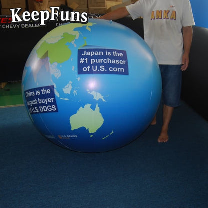 KeepFuns PVC inflatable balloons, with customizable sizes and logos, are made of waterproof and durable materials, suitable for mall decorations, party decorations, theme events, and advertising promotions.