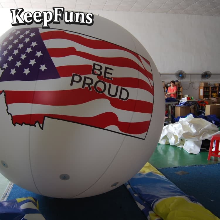 KeepFuns PVC Inflatable Balloons, customizable in size and Logo, made of waterproof and durable materials, suitable for mall decorations, party adornments, theme events, and advertising promotions.