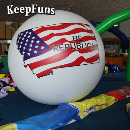 KeepFuns PVC Inflatable Balloons, customizable in size and Logo, made of waterproof and durable materials, suitable for mall decorations, party adornments, theme events, and advertising promotions.