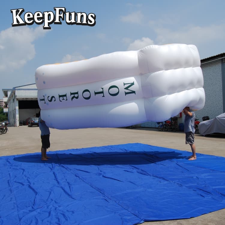 KeepFuns Durable PVC Footprint Prop - Branded Logo Option for Product Promotion & Commercial Activities