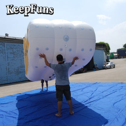 KeepFuns Durable PVC Footprint Prop - Branded Logo Option for Product Promotion & Commercial Activities