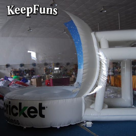 KeepFuns PVC Inflatable Snow Balloons, customizable in size and Logo, made of waterproof and durable materials, suitable for mall decorations, party decorations, theme events, and advertising promotions.