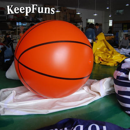 KeepFuns Heavy-Duty PVC Inflatable Basketball - Customizable Logo for Brand Promotion, Party Decor & Children's Toys (Safety Certified)