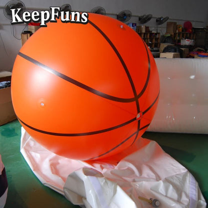 KeepFuns Heavy-Duty PVC Inflatable Basketball - Customizable Logo for Brand Promotion, Party Decor & Children's Toys (Safety Certified)