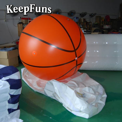 KeepFuns Heavy-Duty PVC Inflatable Basketball - Customizable Logo for Brand Promotion, Party Decor & Children's Toys (Safety Certified)