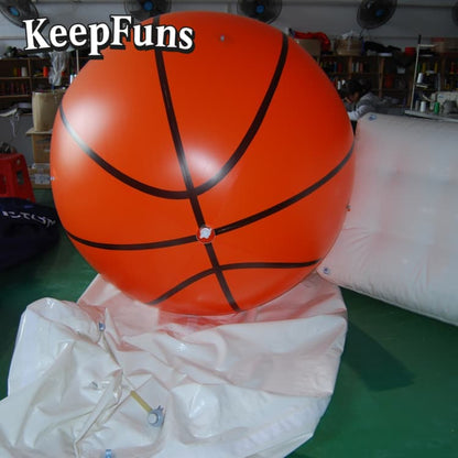 KeepFuns Heavy-Duty PVC Inflatable Basketball - Customizable Logo for Brand Promotion, Party Decor & Children's Toys (Safety Certified)