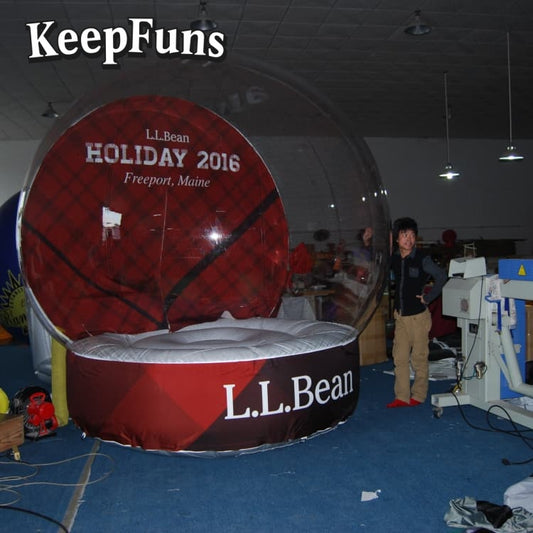 KeepFuns PVC Inflatable Snow Balloons, customizable in size and Logo, made of waterproof and durable materials, suitable for mall decorations, party adornments, theme events, and advertising promotions