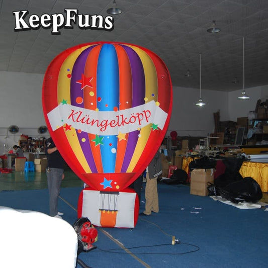 KeepFuns inflatable floor balloons: customizable (size/color/print), quick-inflate, waterproof, durable, for business/events/competitions.