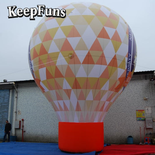 KeepFuns inflatable floor balloons: customizable (size/color/print), quick-inflate, waterproof, durable, for business/events/competitions.