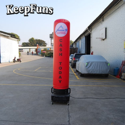 KeepFuns inflatable light tubes feature rapid inflation. They can be customized in size, color, and printed content, and are lightweight. They are suitable for store or product promotion, event marketing, etc.