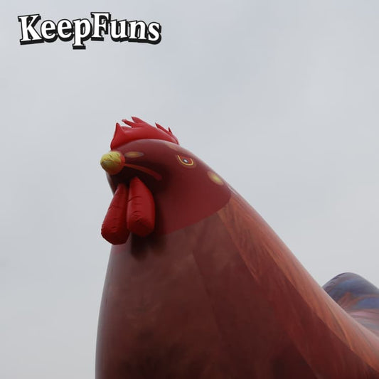 KeepFuns PVC Rooster Model - Waterproof Durable Custom Logo for Brand Marketing & Mall Events