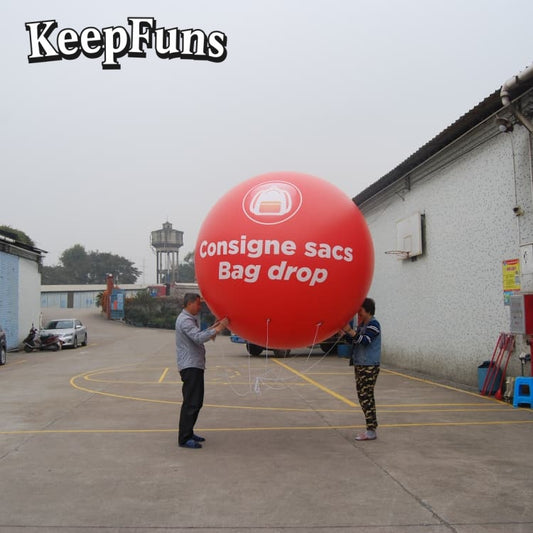 KeepFuns PVC Inflatable Balloons, customizable in size and Logo, made of waterproof and durable materials, suitable for shopping mall decorations, party decorations, theme events, and advertising promotions.