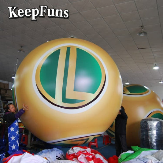 KeepFuns PVC inflatable balloons, customizable in size and Logo, made of waterproof and durable materials, suitable for shopping mall decorations, party decorations, theme events, and advertising promotions