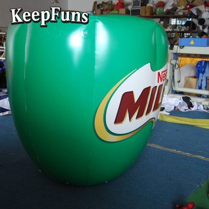 KeepFuns Custom PVC Coffee Cup Inflatable Advertising Model - Waterproof Logo Print for Brand Promotion & Mall Decoration