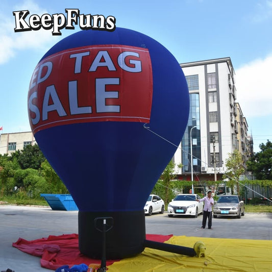 KeepFuns Inflatable Advertising Floor Balloons: Customizable (color, size, print), easy to inflate, durable, ideal for ads, supermarket promotions, outdoor events.