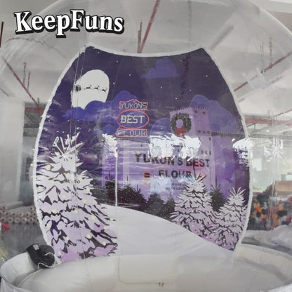 KeepFuns Transparent PVC Inflatable Snow Globe