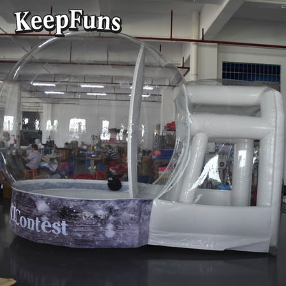 KeepFuns Transparent Snow Globe