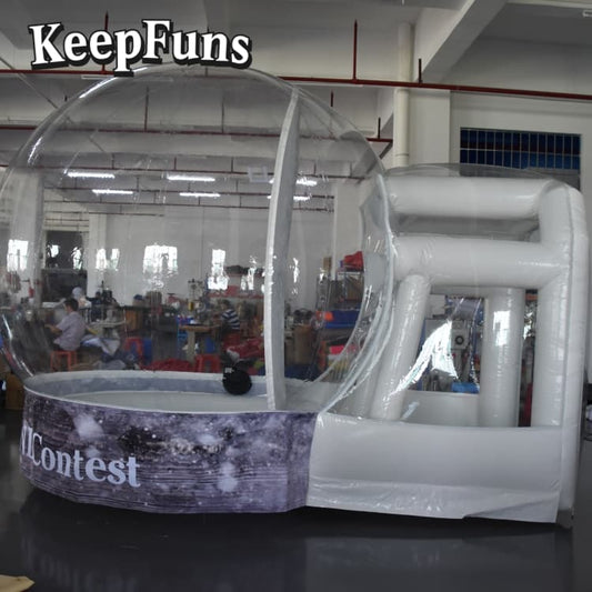 KeepFuns Transparent Snow Globe