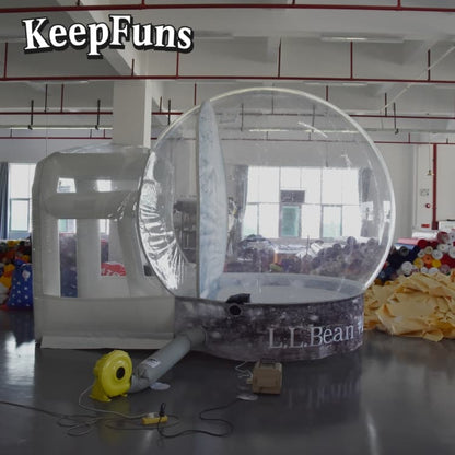 KeepFuns Transparent Snow Globe