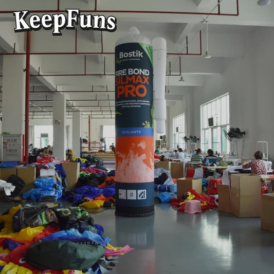 KeepFuns inflatable light tubes feature rapid inflation. They can be customized in size, color, and printed content, and are lightweight. They are suitable for store or product promotion, event marketing, etc.