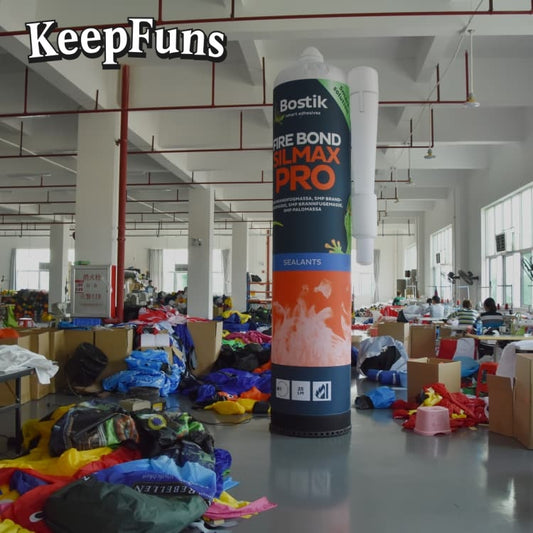 KeepFuns inflatable light tubes feature rapid inflation. They can be customized in size, color, and printed content, and are lightweight. They are suitable for store or product promotion, event marketing, etc.