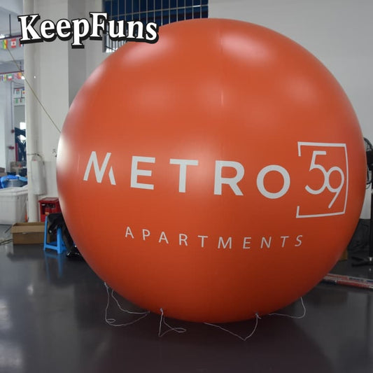 KeepFuns PVC inflatable balloons, customizable in size and Logo, made of waterproof and durable materials, suitable for mall decorations, party adornments, themed events, and advertising promotions.