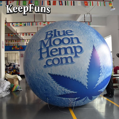 KeepFuns PVC Inflatable Planet Balloons, customizable in size and Logo, made of waterproof and durable material, suitable for mall decorations, party decorations, theme events, and advertising campaigns