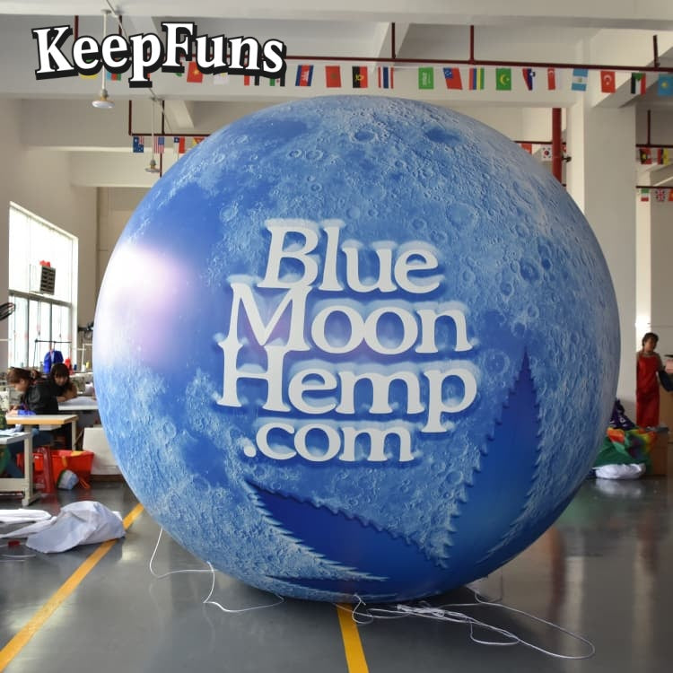 KeepFuns PVC Inflatable Planet Balloons, customizable in size and Logo, made of waterproof and durable material, suitable for mall decorations, party decorations, theme events, and advertising campaigns