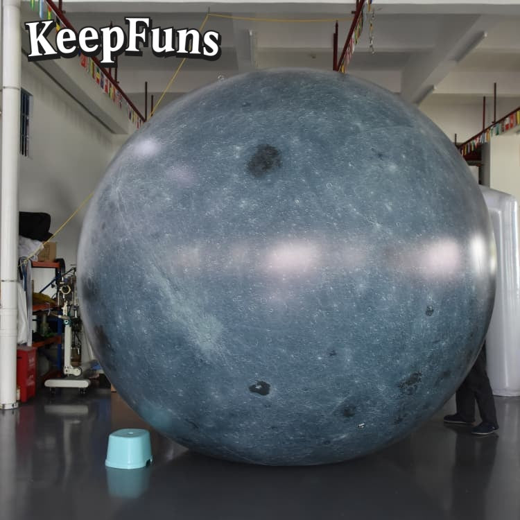KeepFuns PVC Inflatable Planet Balloons, customizable in size and Logo, made of waterproof and durable material, suitable for mall decorations, party decor, themed events, and advertising campaigns