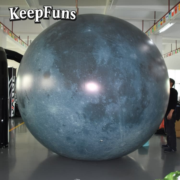 KeepFuns PVC Inflatable Planet Balloons, customizable in size and Logo, made of waterproof and durable material, suitable for mall decorations, party decor, themed events, and advertising campaigns