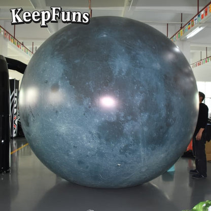 KeepFuns PVC Inflatable Planet Balloons, customizable in size and Logo, made of waterproof and durable material, suitable for mall decorations, party decor, themed events, and advertising campaigns