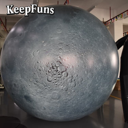 KeepFuns PVC Inflatable Planet Balloons, customizable in size and Logo, made of waterproof and durable material, suitable for mall decorations, party decor, themed events, and advertising campaigns