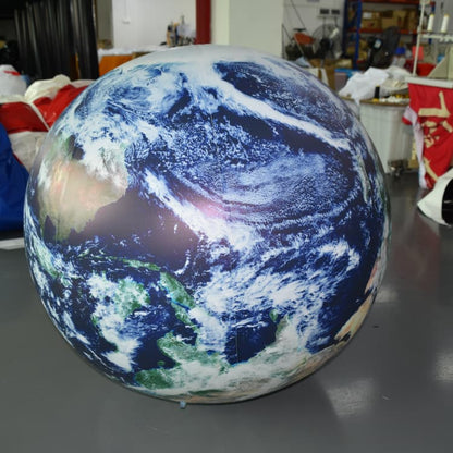 KeepFuns PVC Inflatable Planet Balloons, customizable in size and Logo, made of waterproof and durable material, suitable for mall decorations, party decorations, theme events, and advertising campaigns