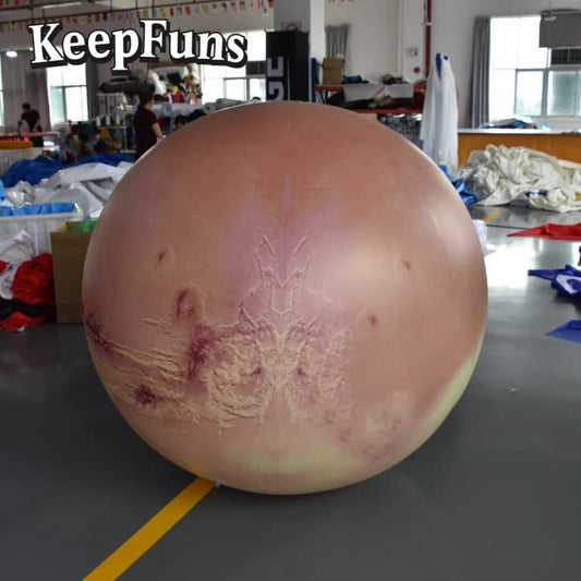 KeepFuns PVC Inflatable Planet Balloons, customizable in size and Logo, made of waterproof and durable materials, suitable for shopping mall decorations, party decorations, theme events, and advertising promotions