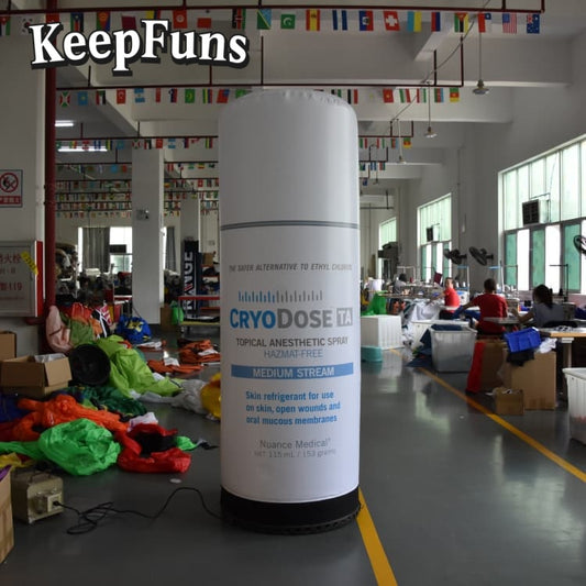 KeepFuns inflatable light tubes feature rapid inflation. They can be customized in size, color, and printed content, and are lightweight. They are suitable for store or product promotion, event promotion, etc.