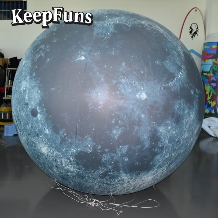 KeepFuns PVC Inflatable Planet Balloons, customizable in size and Logo, made of waterproof and durable material, suitable for mall decoration, party decoration, theme activities, and advertising
